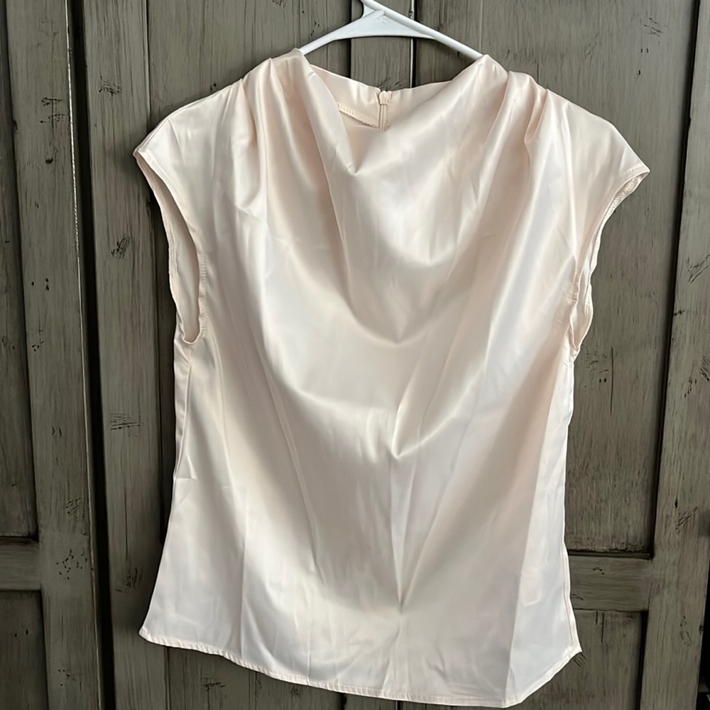 Silk cap sleeve shirt. Size XS.